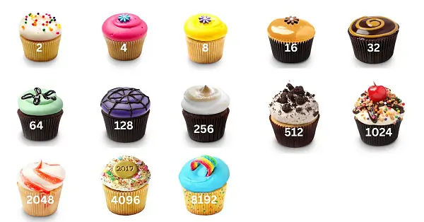 2048 cupcakes